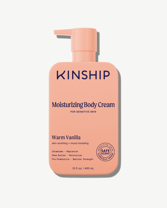 Barrier-Repair Moisturizing Body Cream for Sensitive Skin (Warm Vanilla)