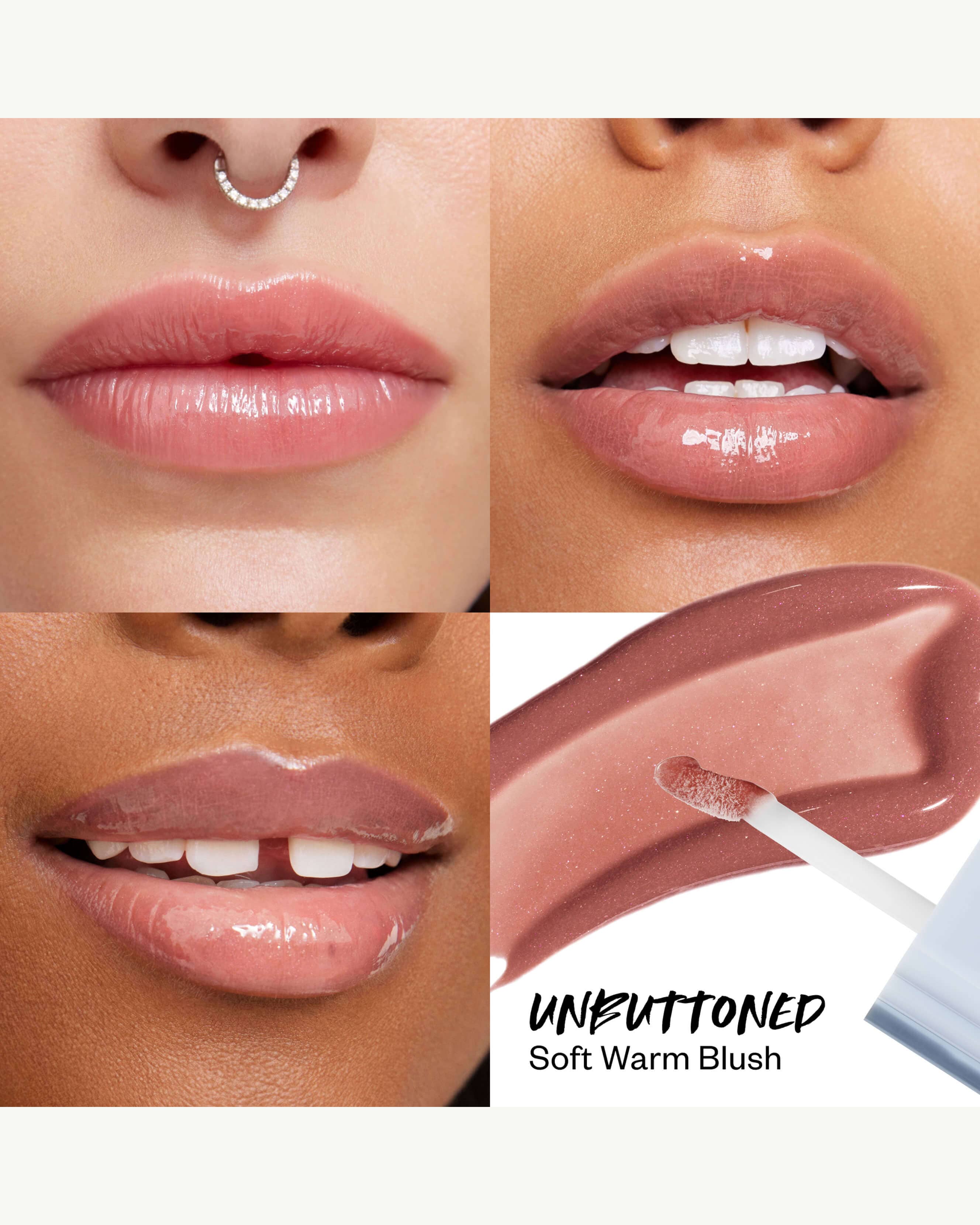 Unbuttoned (warm blush)