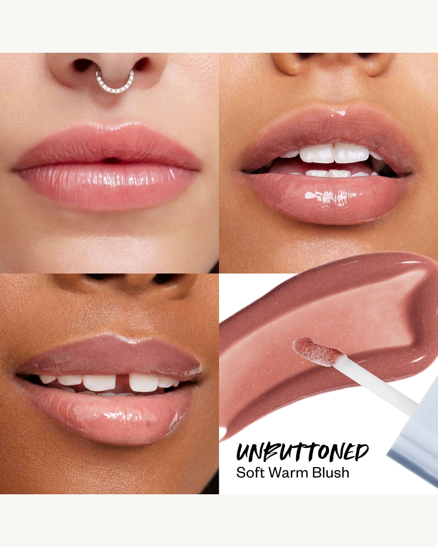 Unbuttoned (warm blush)